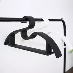 L11477 에디 슬림 옷걸이 50P플라스틱 세트 티셔츠 초간편 세탁소 상의 행거 모던 심플 가벼운