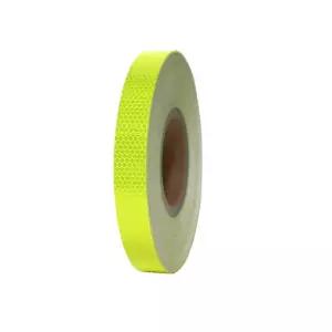 벌집무늬 반사 테이프 25mmx50M 형광노랑공사용 안내표지 표시잎 테잎 야간작업 작업용 도로