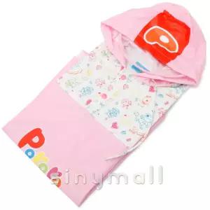 뽀로로 크레용 유아판쵸 우비 (P136)- (핑크)아동우의 비옷 캐릭터 용우의