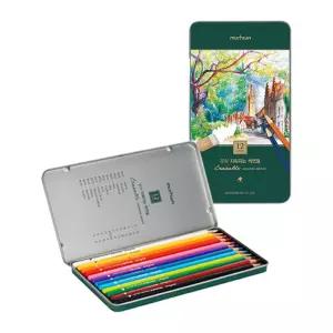 지우개로 지워지는 색연필 12 틴케이스 수납 문화 미니