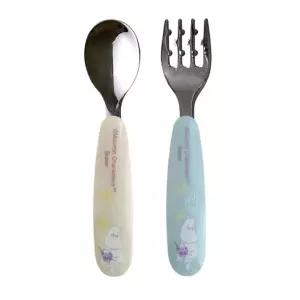무민 스테인레스 스푼 포크 세트 13cm이유식 포트 아이식기