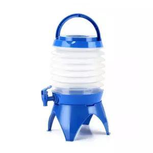 휴대용 캠핑용 5.5L 야외접이식물통 블루저장 소풍 여행 자동차 낚시 식수