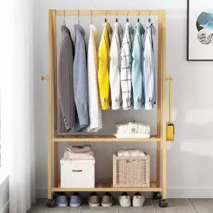 원목 옷걸이 행거 이동식 스탠드 틈새 간이 옷장 수납장 드레스룸 시스템 드레스 미니 비키니 조립식 튼튼
