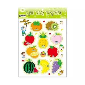 청양토이 펠트 자석 교구 모형류 과일 선물용완구 어린이 놀이 학습용 교육용