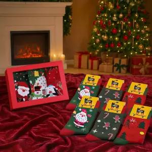 크리스마스 양말 3종 선물 포장 상자 세트답례품 교회단체 여성 산타 굿즈 성탄절 겨울 마니또 연말파티