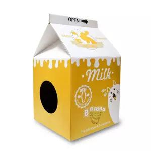 바나나우유 밀크 하우스 크래쳐 고양이 캣 숨숨집놀이터 놀잇감 숨숨 냥이 크래처