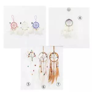 7종 비즈풍 드림케처벽걸이장식품 캐쳐 에스닉쳐 감성쳐 소품 인테리어 홈데코 방문 천정모빌 집꾸미기 캐