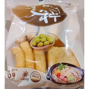유부 (신미 냉동 6x6cm 60g) X10사각 고명용 우동 탕용 주머니 우동용