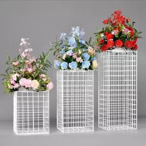 플라스틱 매쉬 스퀘어 스텐드 장식 소 30x30x40cm품스탠 조립형스탠 전시스탠 용망 망사 진열대 스탠 용스