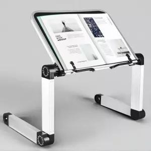 각도조절 접이식 독서대 노트북 태블릿 거치대 알루미늄 받침대 다용도 휴대용책 스탠드 아이패드 미니받침