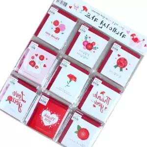 카네이션 카드 어버이날 스승의날 감사 벌크 (45개세트)