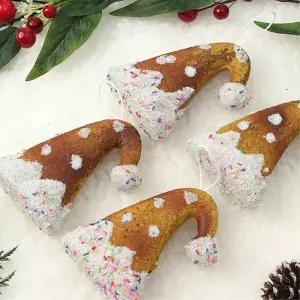 쿠키마을 트리 오너먼트 4p 산타모자 악세사리 액세서리 크리스마스 소품 성탄절 장식