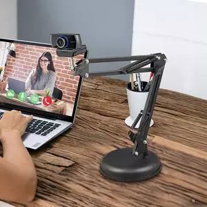 브이로그 줌 원격수업 강의 마이크 자바라 거치대 MIC앵커스탠드 개인방송용품 방송용 장비 1인 고정대