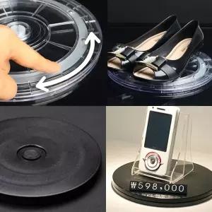 원형 회전 진열대 피규어 대형 제품대 디용 매장용 소품 회전판 형선반 트레이 규어 상품