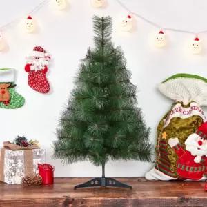 내추럴 솔잎 미니트리 크리스마스 60cm스카치 세트 풍성한 소형 실내인테리어 성탄