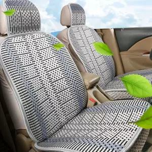 시원한 대나무 카시트 여름 자동차 커버 에어메쉬쉬 통풍 킥매트 등받이 땀 차량 량용 시트 쿨링방석 방석