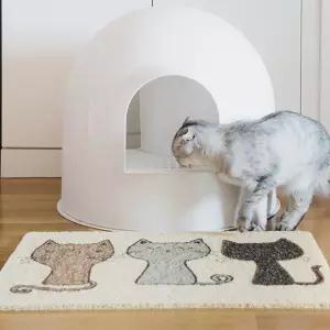 키밍 고양이 모래 매트 화장실 패드 스크래치 반려동물 반려묘