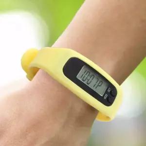 실리콘 밴드 만보기 시계 만보계 걸음수체크마라톤 손목 시계줄