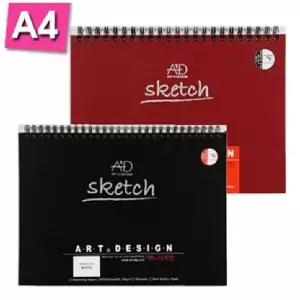 아트앤 S1010 검정 양장 스케치북 A4 튜닝 80장미술 전문가 화방용품 문구 그림 전문가용 준비물