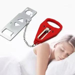 휴대용 여행 도난 원룸 절도방지 도어 보조 잠금장치 WFJK7JL