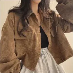 셔츠 여자 남방 3컬러 크롭기장 가을 숏자켓 코듀로이 골덴