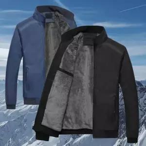 뭉뽀깁 남자 겨울 블루종 기모 보아털 정장 항공점퍼 자켓