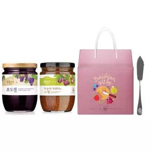 복음자리 선물세트 포도잼+무농약잼+잼나이프