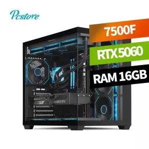 피씨스토어 AMD 쇼츠 게이밍 PC 라이젠5 7500F RTX5060 (16GB, M.2 500GB)
