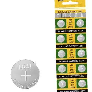 수은전지 AG3 LR41 알카라인 동전 건전지 체온계 온도계 배터리