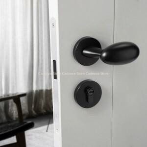 Zinc Alloy Bedroom Door Lock Magnetic Suction Mute Handle