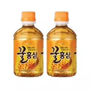 웅진 꿀홍삼 280mlx24펫 꿀물 꿀홍삼음료 꿀홍삼 홍삼음료 꿀물차