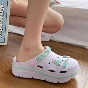 [하프클럽/]여성 샌들 키높이 푹신한 내실화 신발 스폰지 통굽