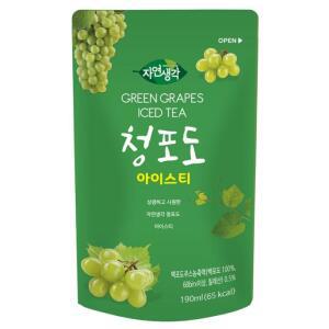 [희창유업] 자연생각 청포도 아이스티 190ml x 50파우치