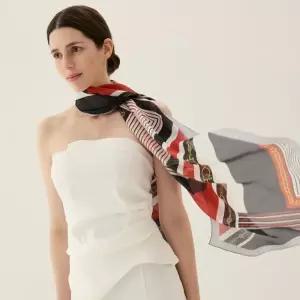 [갤러리아] [닥스] 실크 롱 스카프 FKO007O