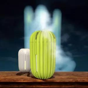 [하프클럽/알티피아]베르 미니가습기 선인장 무드등 가습기 USB 저소음