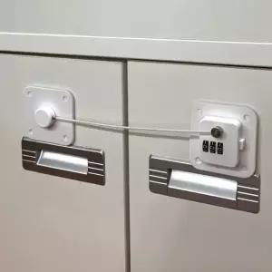 시건장치 냉장고자물쇠 번호키 화이트 서랍잠금장치 서랍잠금장치 냉장고자물쇠