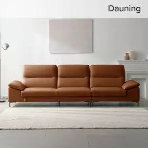 [다우닝] 아지오 4인 전체 천연가죽 소파