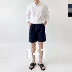 커플룩 신상 휴가 반바지코디 면 반바지 5부 츄리닝 (WFJ4XQX)