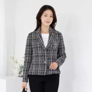 엄마옷 트위드 카라 숏자켓 1GHJ24259 중년여성 마담 60 70대  빅사이즈 할머니