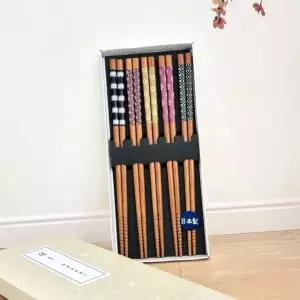 요리원목젓가락 선물 고급 세밀한마감 디테일구현 어른용젓가락 5p 패턴스 (WFJ6ZDU)