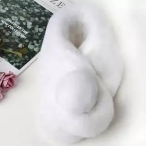 따듯해 퍼 템 목도리 털 여자 방울 자석 페이크퍼 겨울 머플러 여성 (WFK9FTA)