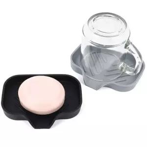 비누받침대 실리콘 물빠짐 수세미 보관대 소형 세탁용 비누홀더 (WFKAXEE)