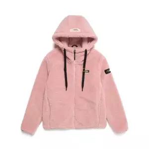 내셔널지오그래픽 신상 여성 뽀글이 코스토니 플리스 후드 집업 양털 후리스 핑크 N224WFJ910