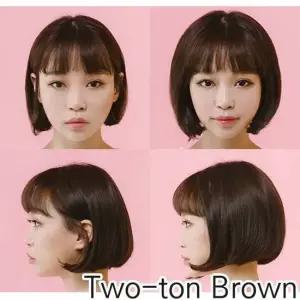 여성용 볼륨업 부분가발 가발 정수리 투톤브라운 헤어뽕 정수리뷸롬 볼륨가발 정수리가발 여자부분가발