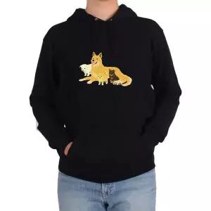 [하프클럽/]후드티 강아지가족 멍멍이 애완견그림 다양한 색상 사이즈