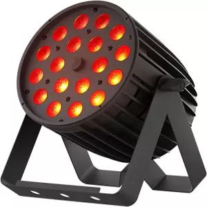 SHEHDDS 18x18W LED PAR 조명 RGBWA+UV 6-in-1 23-49° 줌/세척/스트로브 스테이지 라이트 DJ 워시 DMX512