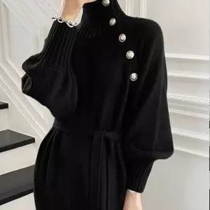 니트원피스 가을하객룩 원피스 돌잔치원피스 롱니 (WFKDY6E)