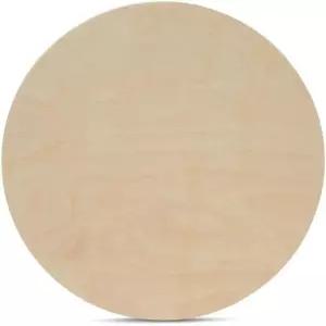 목재 합판 원형 플라크 9인치 두께 1/2인치 자작나무 3개 묶음 공예 및 DIY 표지판 미완성 목공자 제작