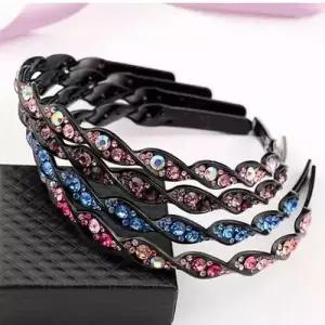 꼬임 큐빅머리띠 명품머리띠 연예인 헤어밴드 반다나 WFIRLLD