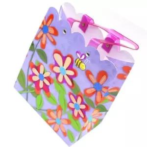 ( )꽃과벌 쇼핑백 종이가방 손잡이 선물 포장 접이식 (6개세트)